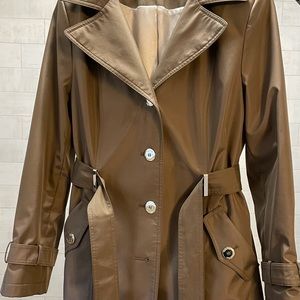 Calvin Klein trench/raincoat with hood.